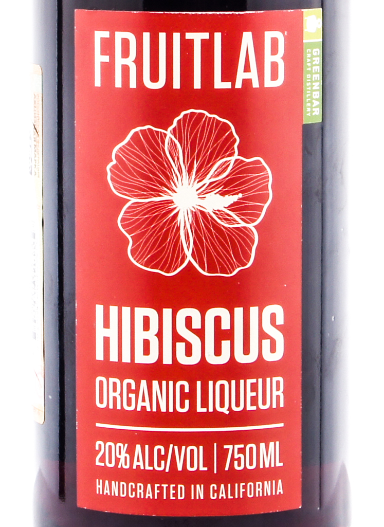 Этикетка Фрут Лаб Органик Ликер Гибискус/Fruit Lab Hibiscus Organic Liqueur 0,75 л