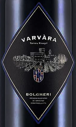 Этикетка Вино выдержанное сухое красное "Варвара", креп14,5%, емк 0,75л
