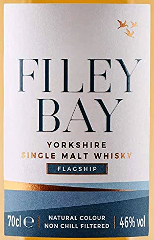 Этикетка Виски односолодовый "Йоркширский Фили Бэй Флэгшип"  креп 46%, емк 0,7л