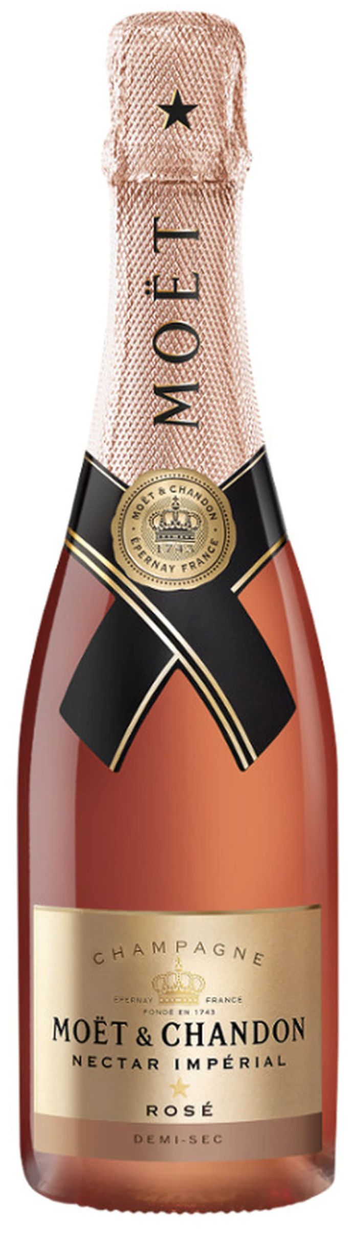 Шампанское Моэт и Шандон Нектар Империаль Розе, розовое полусухое, 0.75 л