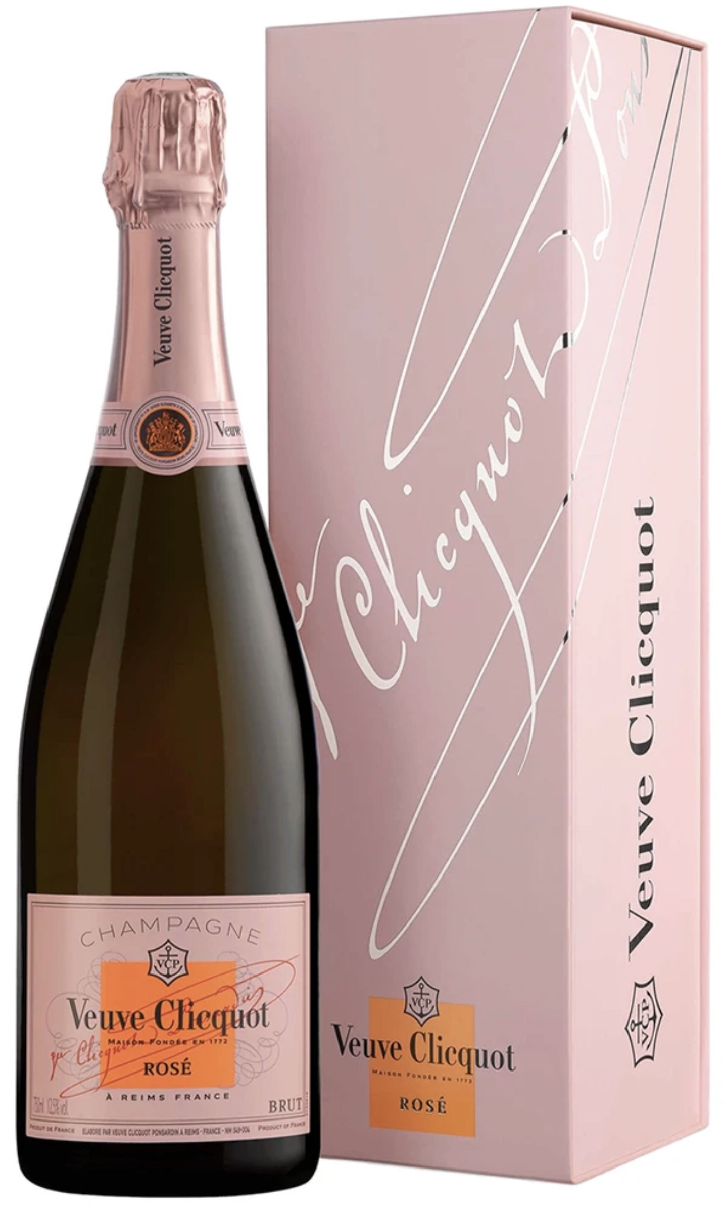 Шампанское Вдова Клико Розе, розовое брют, 0.75 л