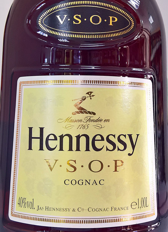 Этикетка Коньяк Хеннесси VSOP, 1.0 л