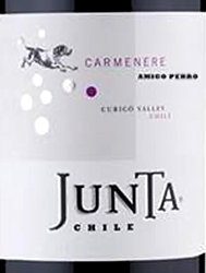 Этикетка Хунта Карменер Амиго Перро красное сухое 0.75л. 2019г. Долина Курико Чили