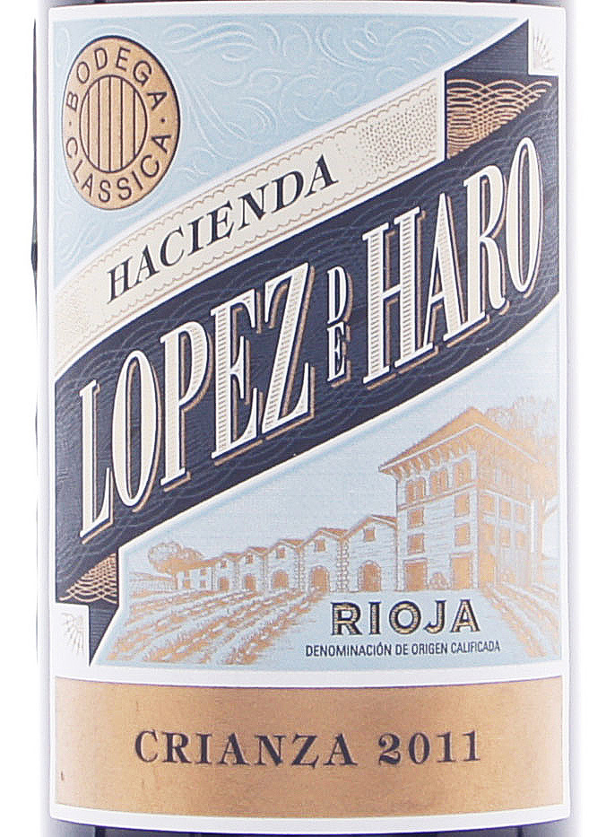 Этикетка Вино Афьенда Лопез де Аро Крианса ДОК Риоха 2011 красное сухое 0.75л. Винтае Лакшери Вайн Спесиалистс