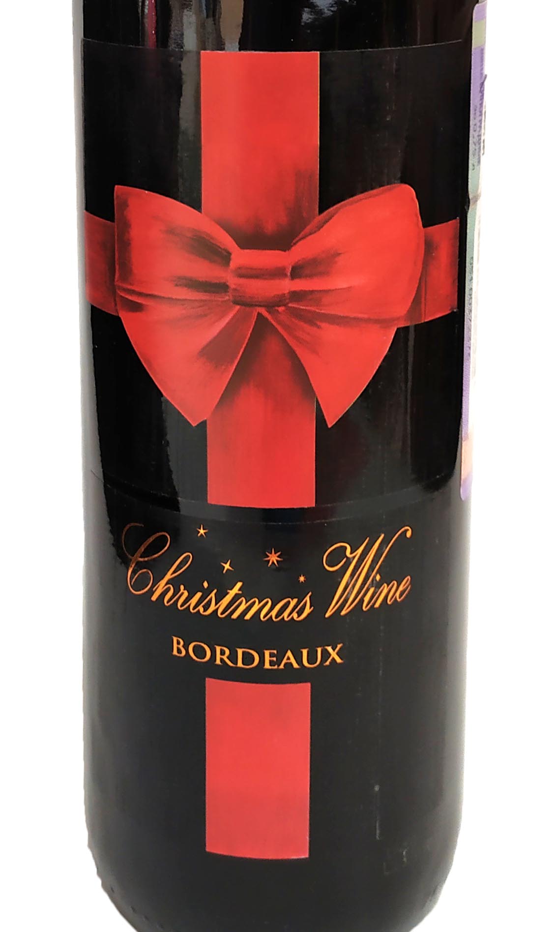 Этикетка Рождественское вино 2010г красное сухое 0.75л.