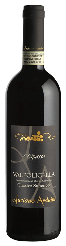 Вино выдержанное "Вальполичелла Рипассо Классико Суперьоре Лучиано Ардуини" 2020г красное сухое  креп 14,5%, емк 0.75л.