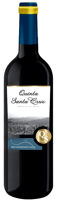 Вино ординарное Quinta Santa Cruz (Кинта Санта Круз) красное полусладкое креп 11%, емк 0,75 л.
