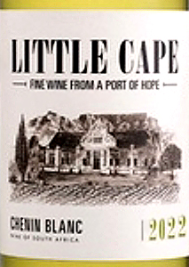 Этикетка Вино выдержанное "Little Cape Chenin Blanc"/ "Литл Кейп Шенен Блан" 2022г белое сухое креп 12%, емк 0,75л