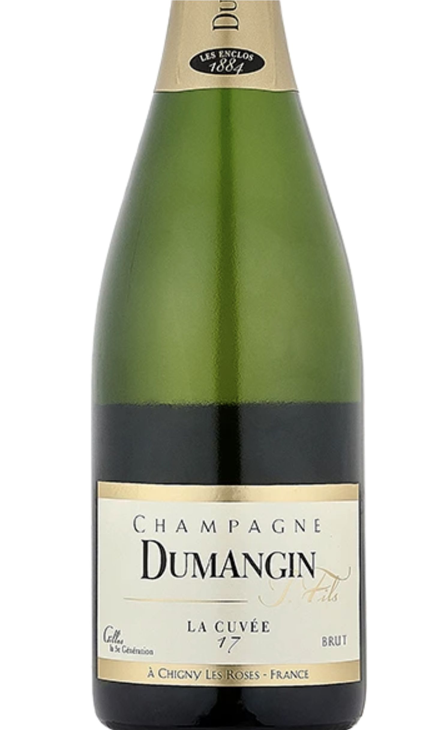 Этикетка Шампанское Думанжин "Ла Кюве 17", белое брют, 1.5 л