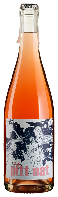 Вино игристое Питтнауэр Питт Нат 2019г  розовое сухое креп 11%, емк  0,75 л.