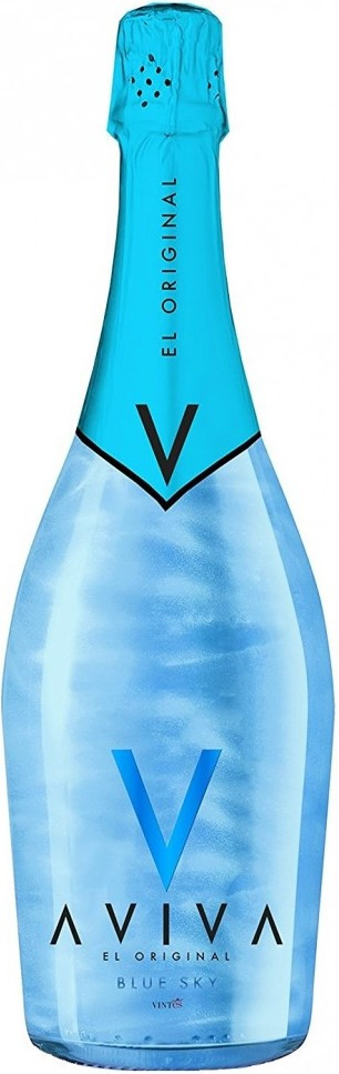 Винный напиток сладкий газированный "АВИВА БЛЮ СКАЙ" кр. 5,5 %. 0,75 Л