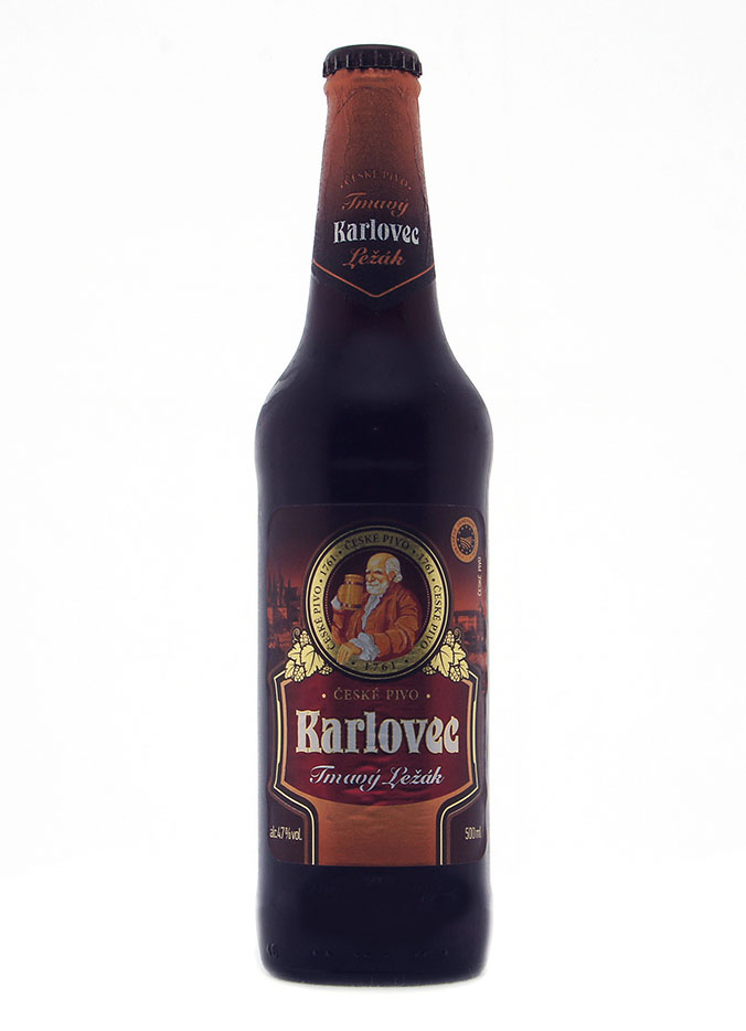 Пиво Карловец Темный Лежак, темное, 0.5 л