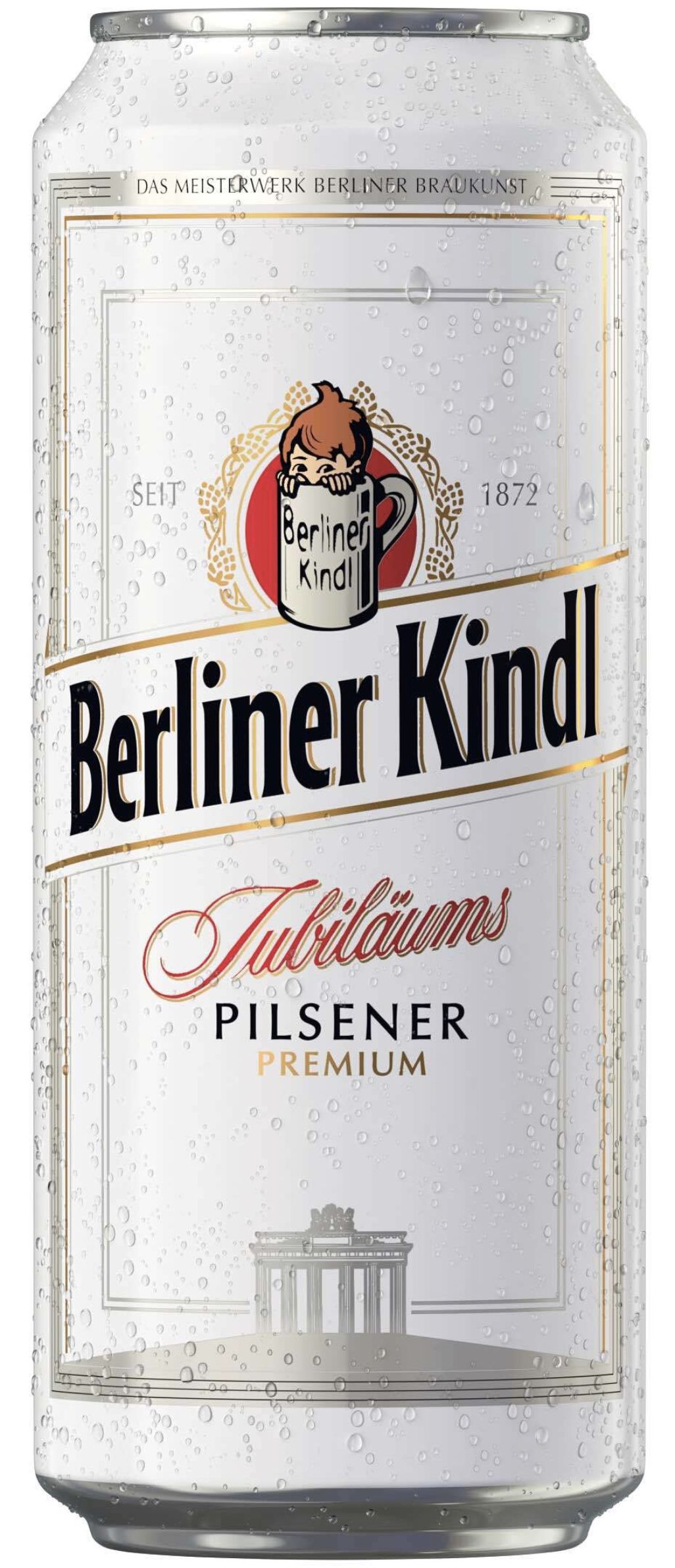 Берлинер Киндл Юбилейное Пилснер Светлое Berliner Kindl Jubilaums Pilsener 5,1% 0,5л